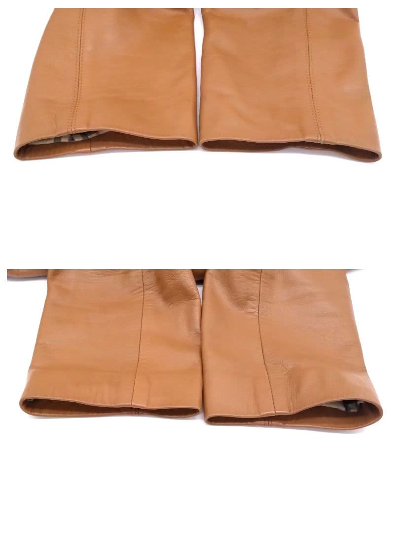【美品】BURBERRY LONDON レザージャケット ノバチェック柄 40
