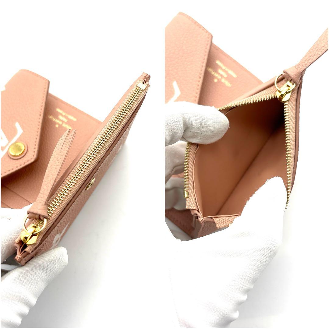 未使用級◆LOUIS VUITTON ポルトフォイユ ヴィクトリーヌ ピンク