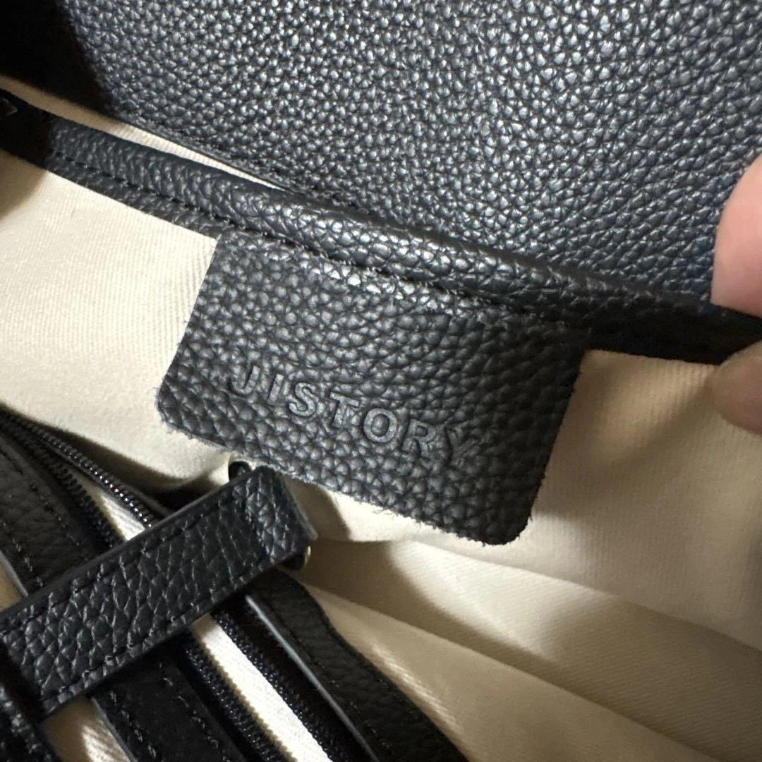 JISTORY ブラック サイドベルトボストンバッグ