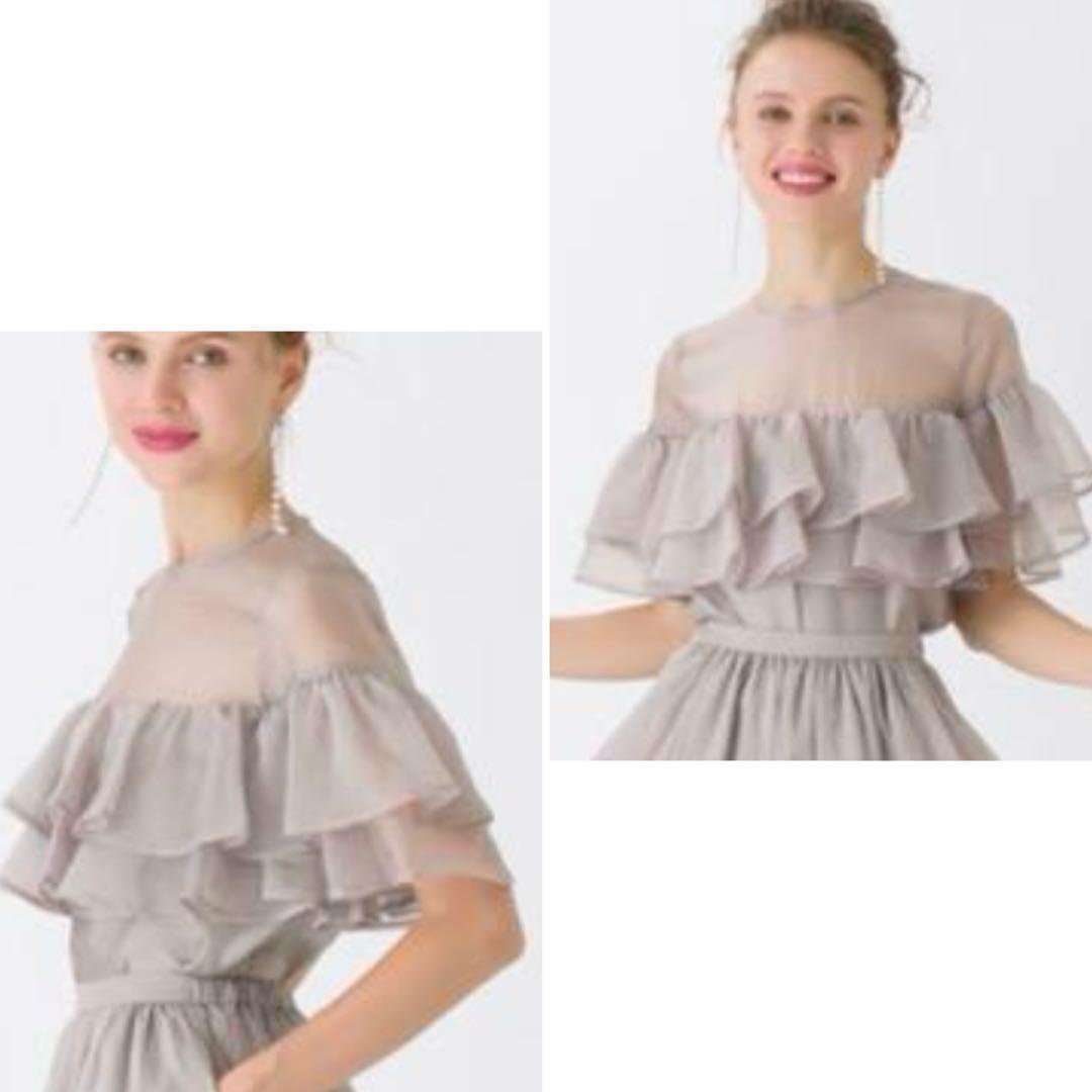 TSURU By MARIKO OIKAWA シアーフリルブラウス フリーサイズ