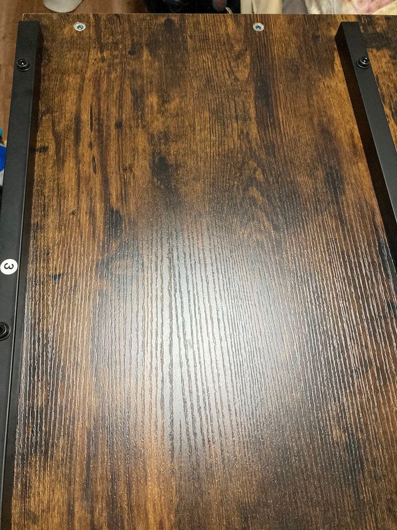 キチンとラ〜めんっ　送料込　ニトリ ステインダイニングテーブル70ブラウン