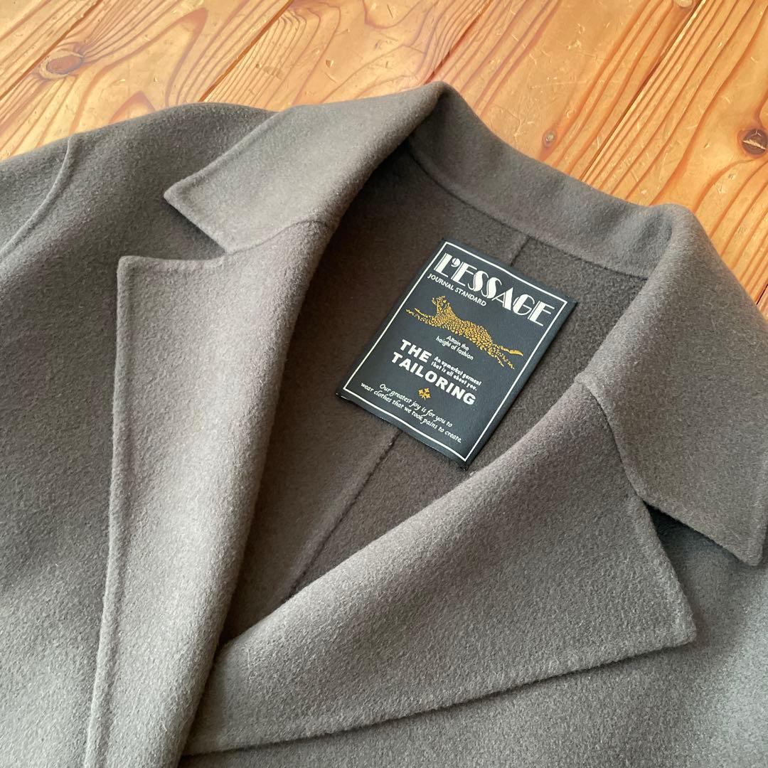 ジャーナルスタンダード レサージュ カシミヤ混 チェスターコート ベルト ガウン