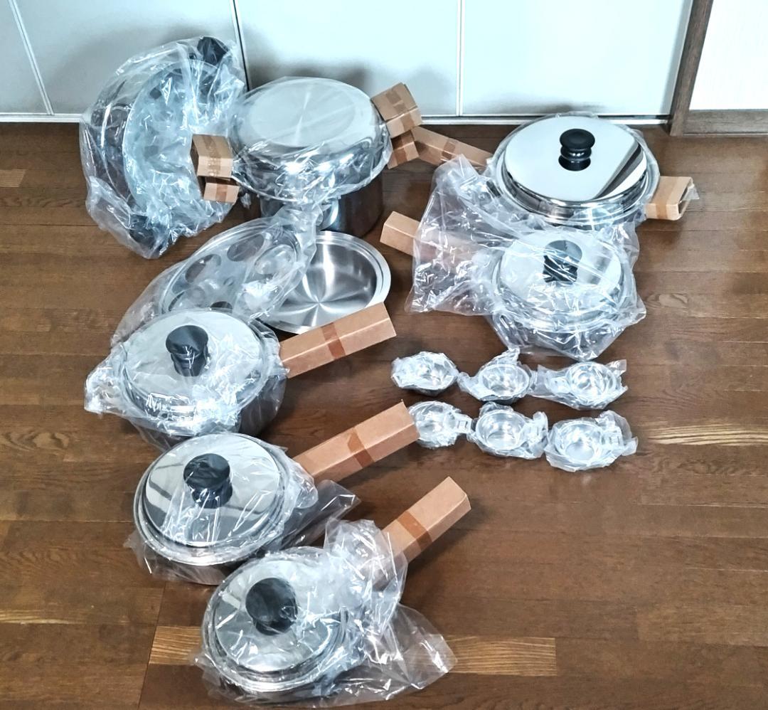 アムウェイ　クイーンクックウェア　21ピースセット　大フライパンの蓋以外未使用