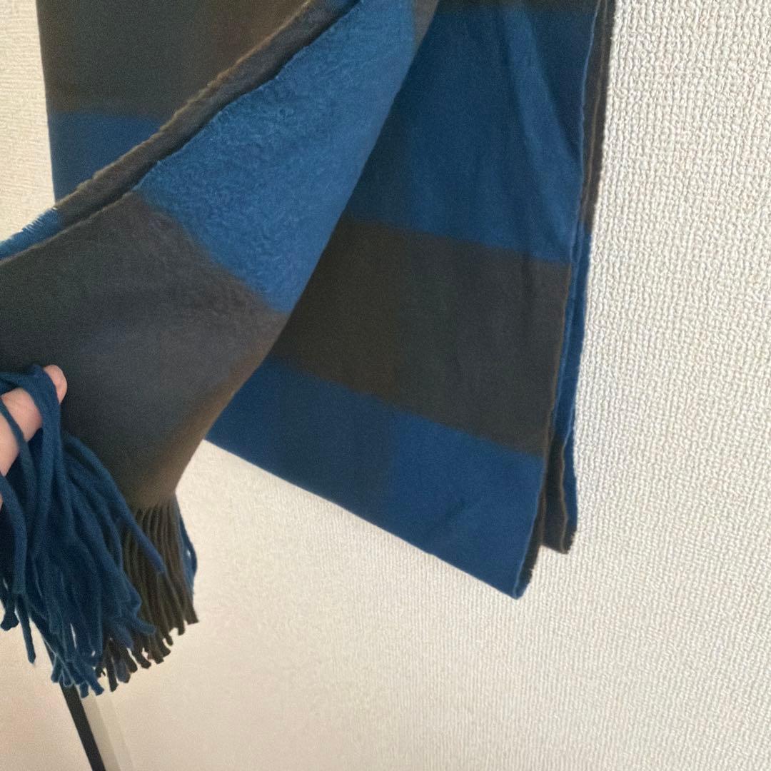 ジョンストンズ 大判　カシミヤストール　ブロックチェック　別注　限定