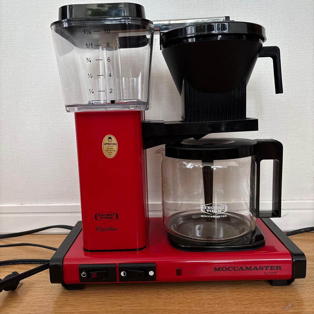 MOCCAMASTER コーヒーメーカー レッド 1.25L