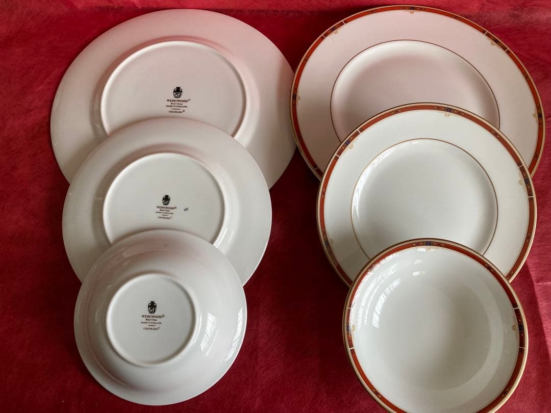 ウエッジウッド コロラド 27cm皿、20.5cm皿、サラダ皿各2枚[未使用]