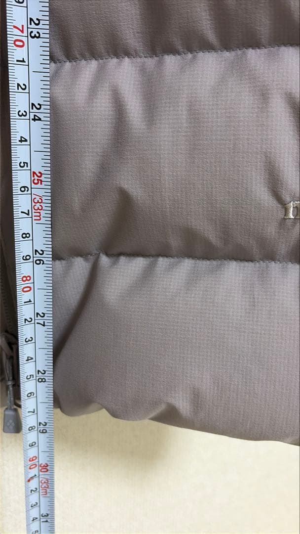 mont-bellフード付きロングダウンコート グレーレディースLサイズ