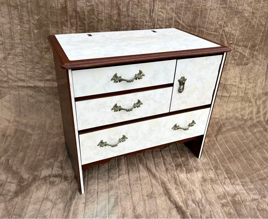 【アンティーク】昭和レトロ ドレッサー 鏡なし サイドボード チェスト 古家具