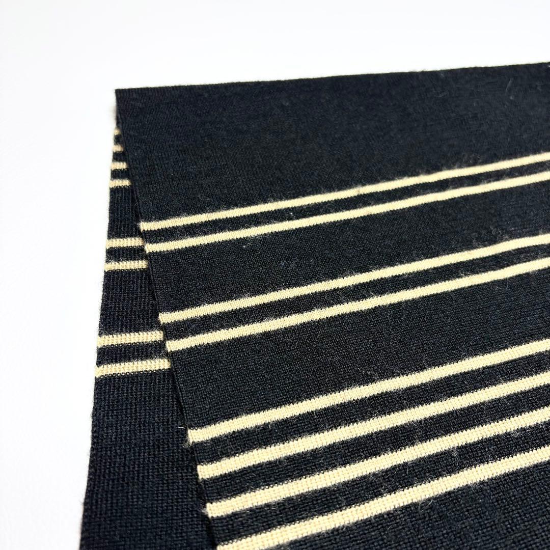 美品✨ブッチャープロダクツ ストライプフリンジマフラー