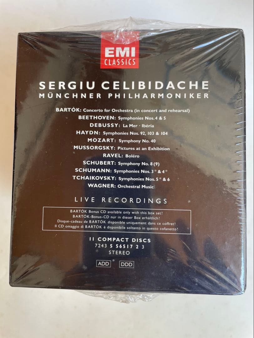 チェリビダッケ　未開封　CDBOX ミュンヘン・フィル　EMI 11CD組