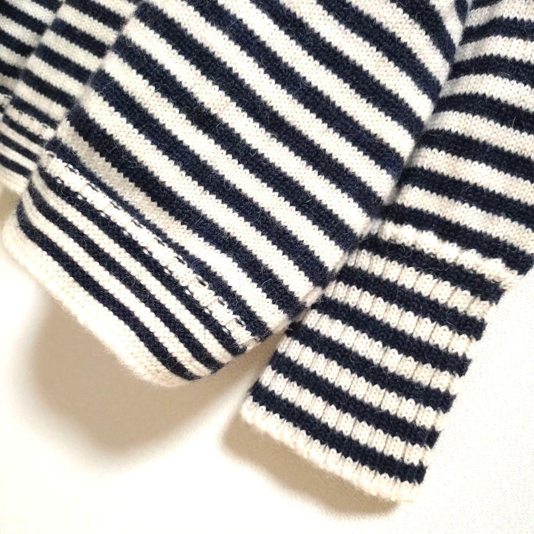 ❤美品❤ ルトリコチュール ガンジー セーター ウール100％ ボーダー 42