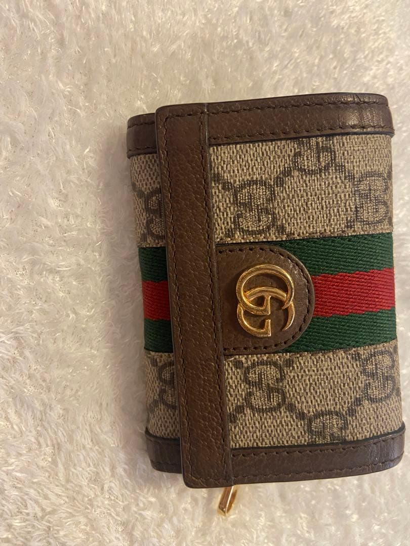 GUCCI GGモノグラム 三つ折り財布