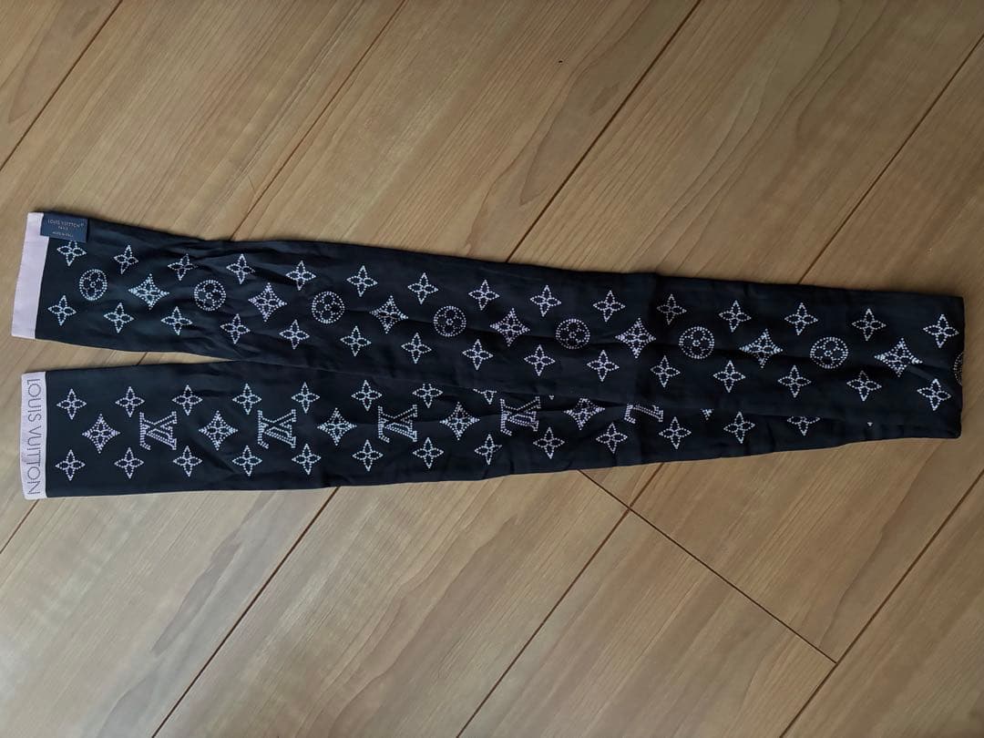 ルイヴィトン LOUIS VUITTON バンドー スカーフ リボンスカーフ