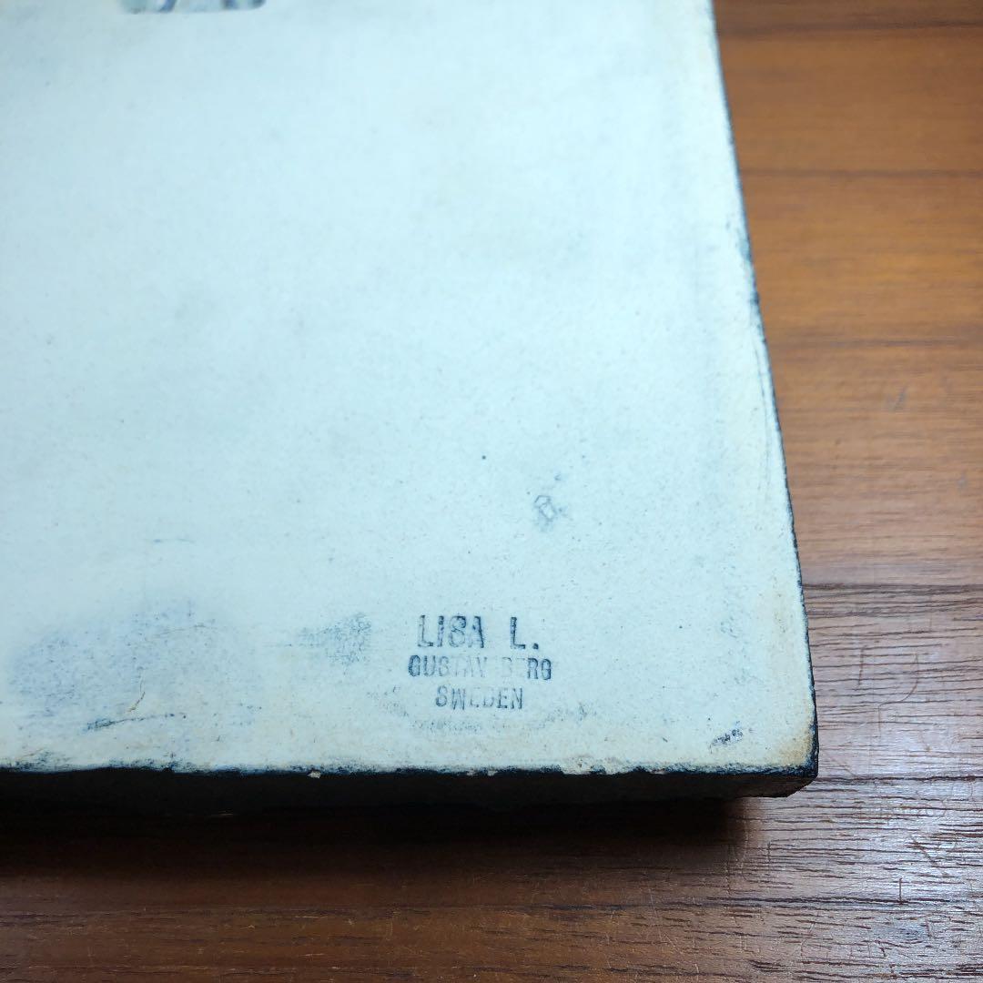 M606 リサ　ラーソン　陶板　ローズヒップ　Lisa Larson