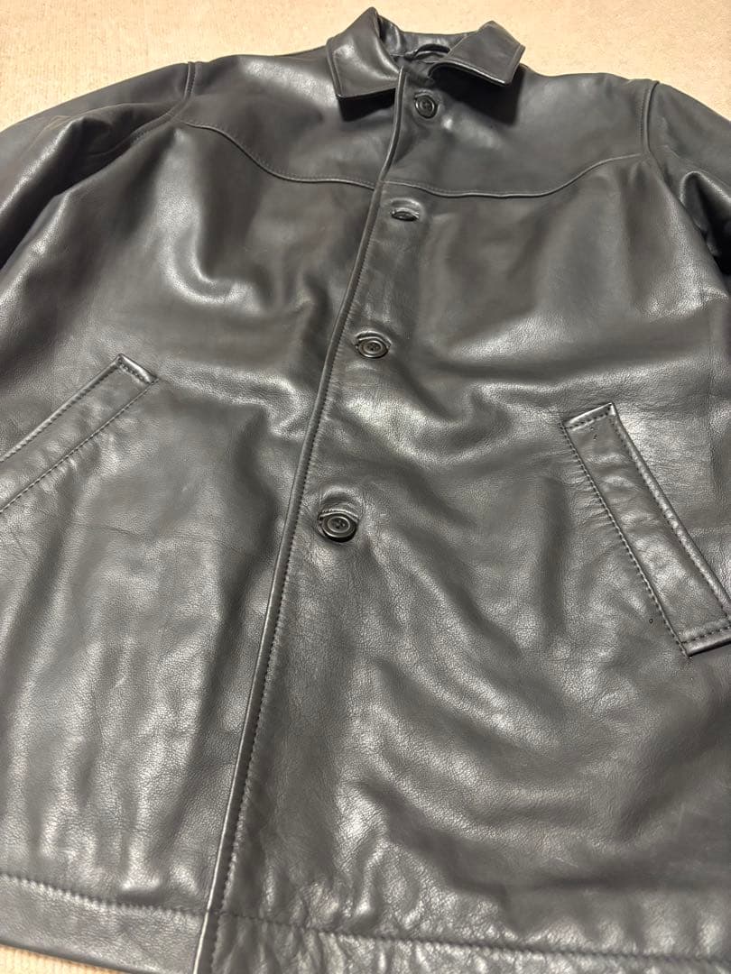 今週限定値下げold gap レザーカーコート 野村訓市氏着用 XS size