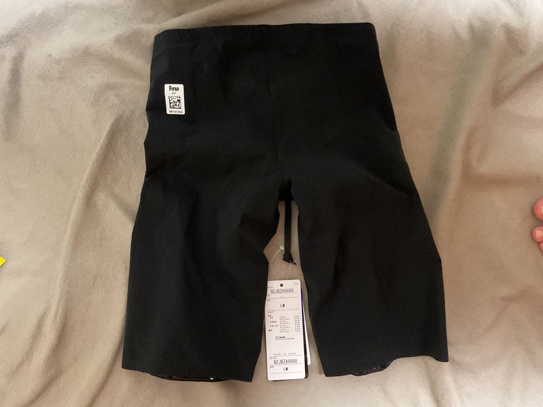 Mizuno 競泳用水着 ブラック Lサイズ イトマンゴールド