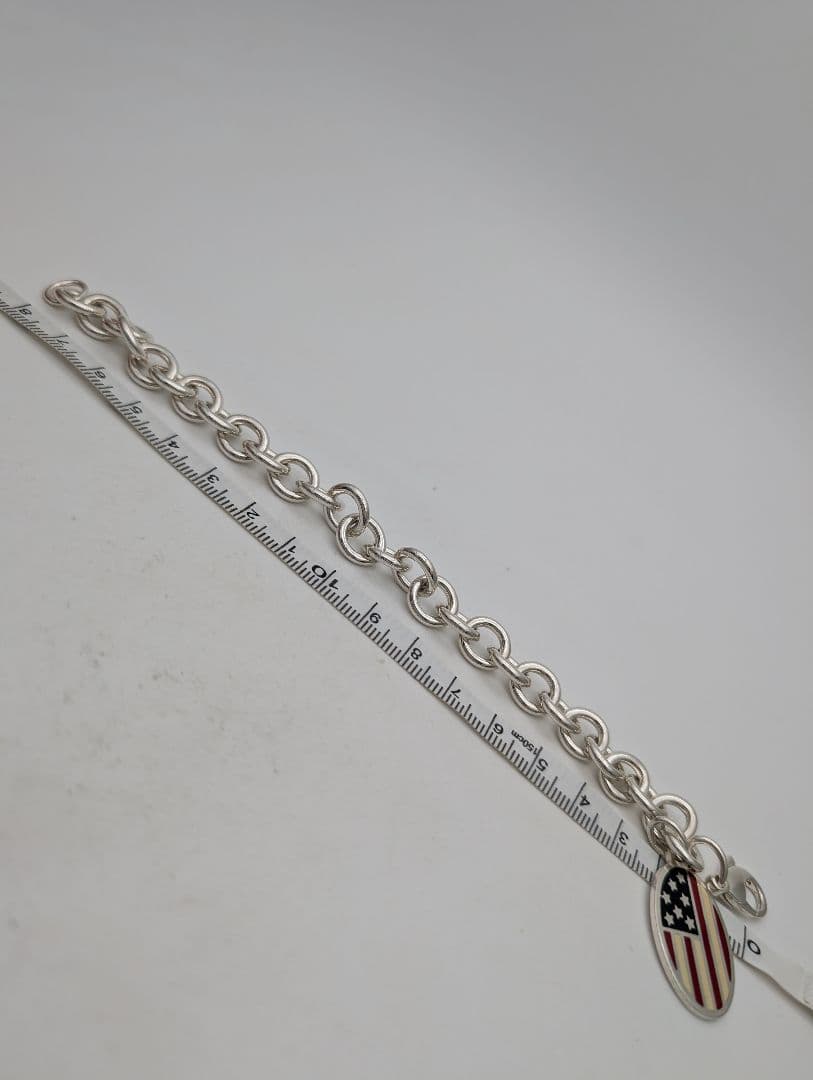 ティファニー オーバルタグ　星条旗　ブレスレット 925 シルバー