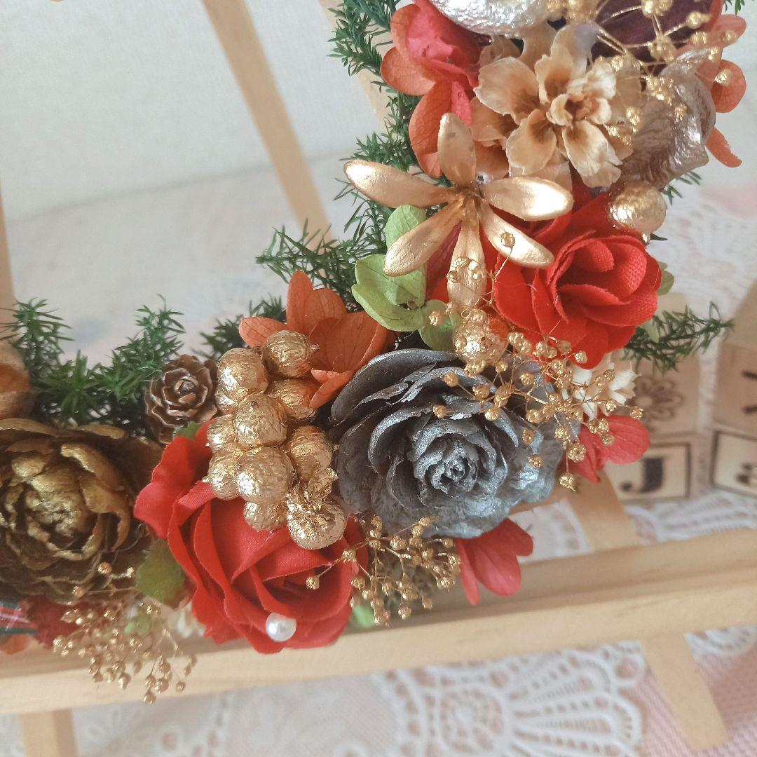 No153 でっかいリボンとリンリンベル♪キラキラクリスマスリース❅2024