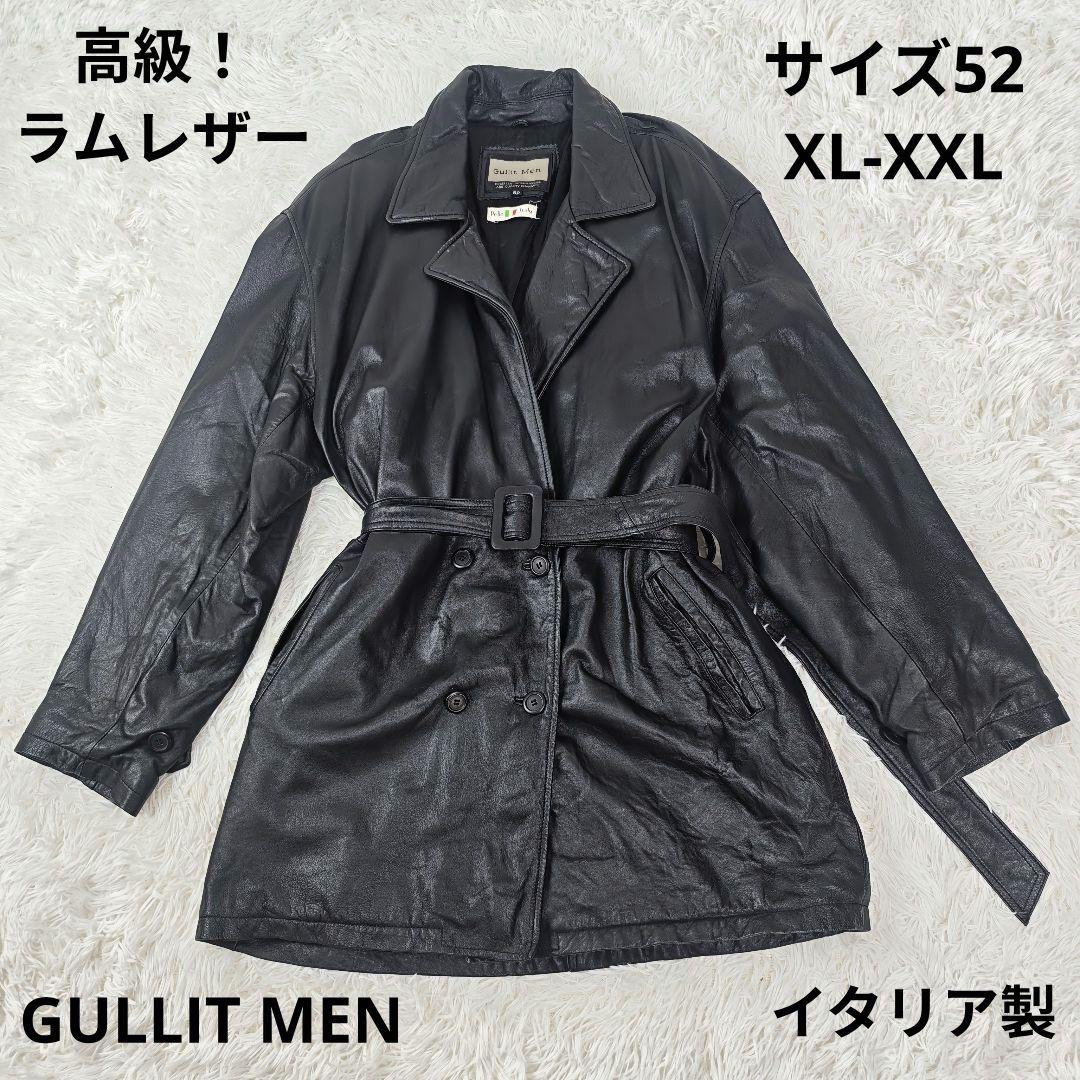 【高級！】イタリア製 GULLIT MEN　羊革コート 52 XL-XXL