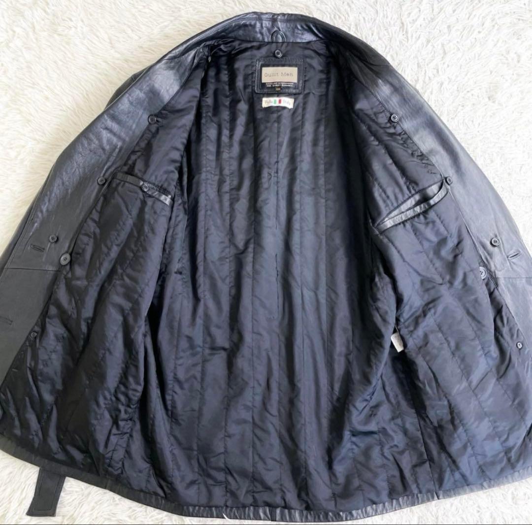 【高級！】イタリア製 GULLIT MEN　羊革コート 52 XL-XXL