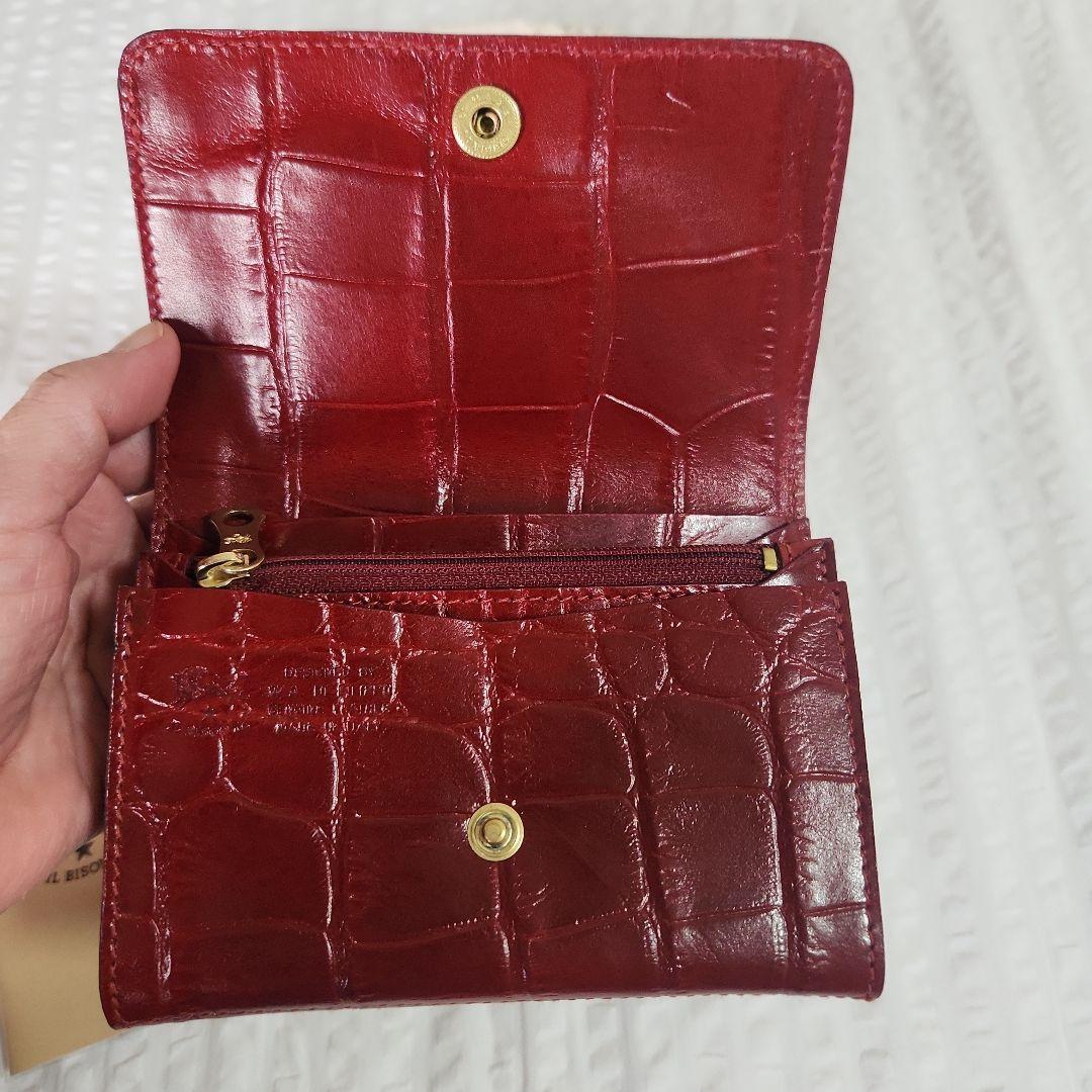 IL BISONTE 二つ折り財布 レッド
