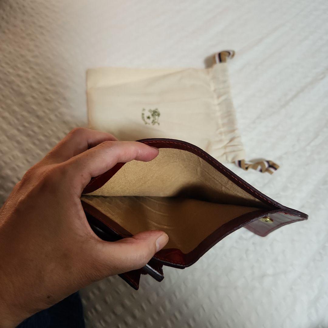 IL BISONTE 二つ折り財布 レッド