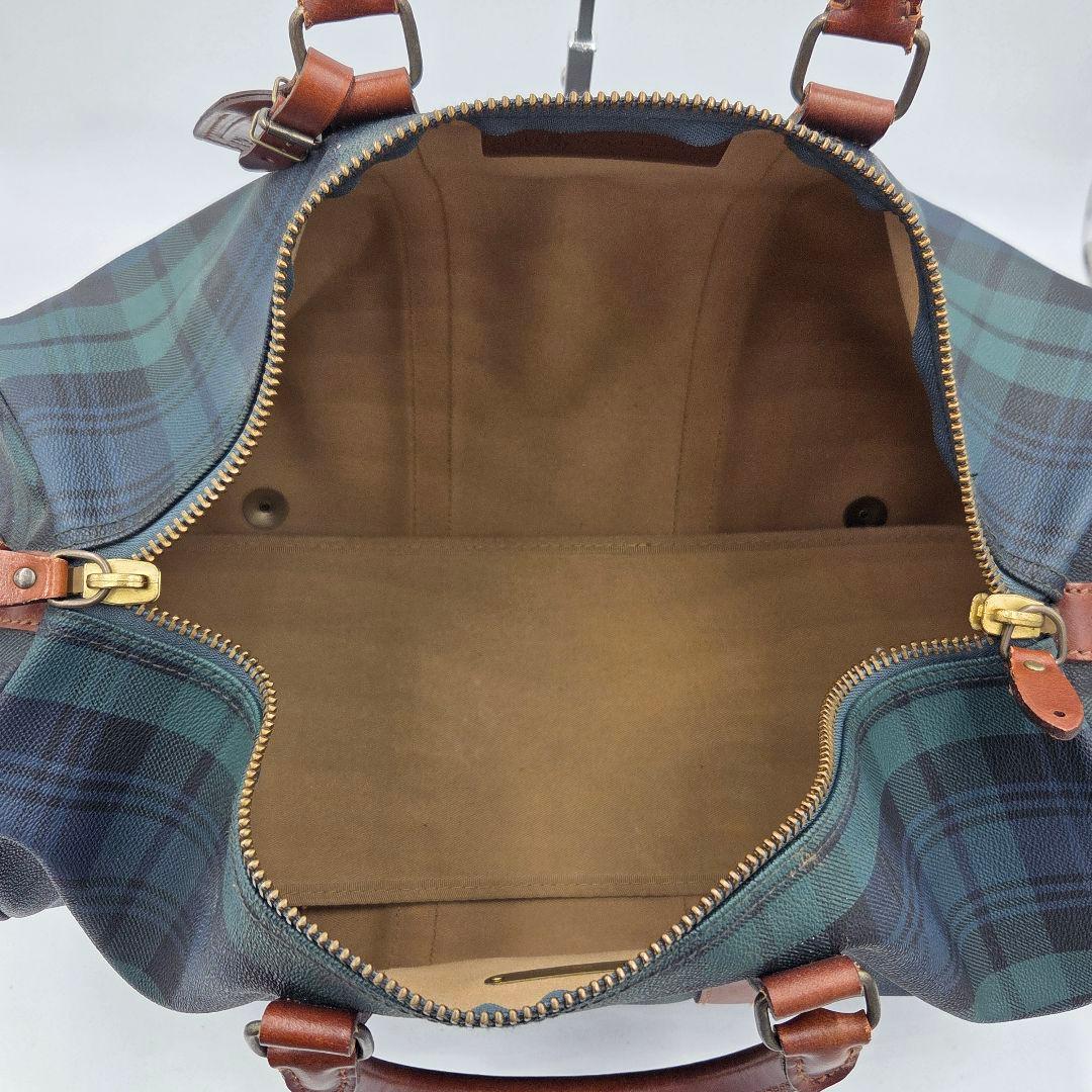 ポロラルフローレン ボストンバッグ 大容量 PVCレザー 2wayショルダー