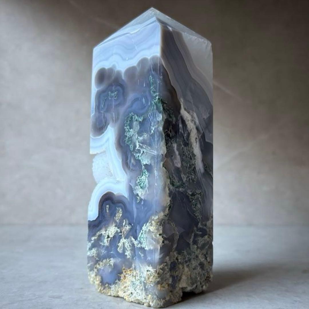 モスアゲート　タワー　ポイント　ドゥルージ　天然石