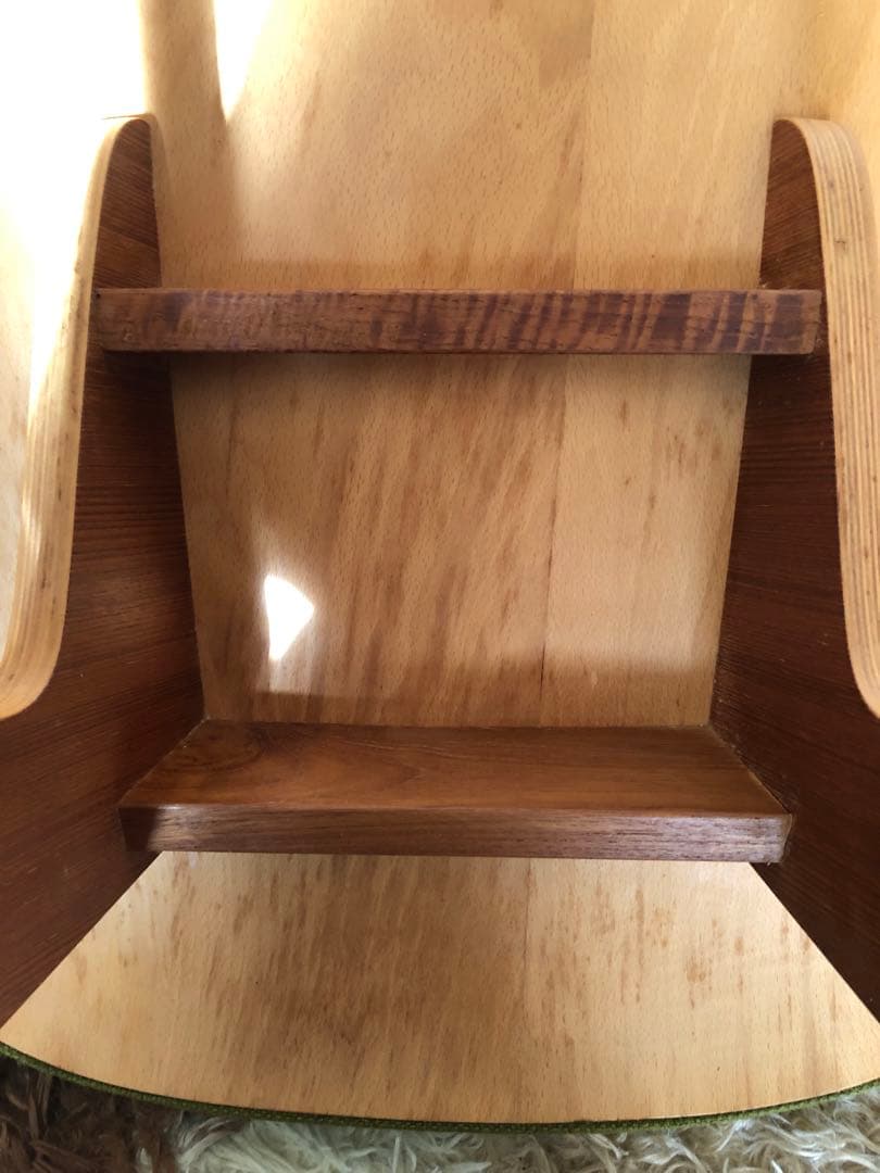 天童木工　低座イス　グリーン系③ 商品説明必読