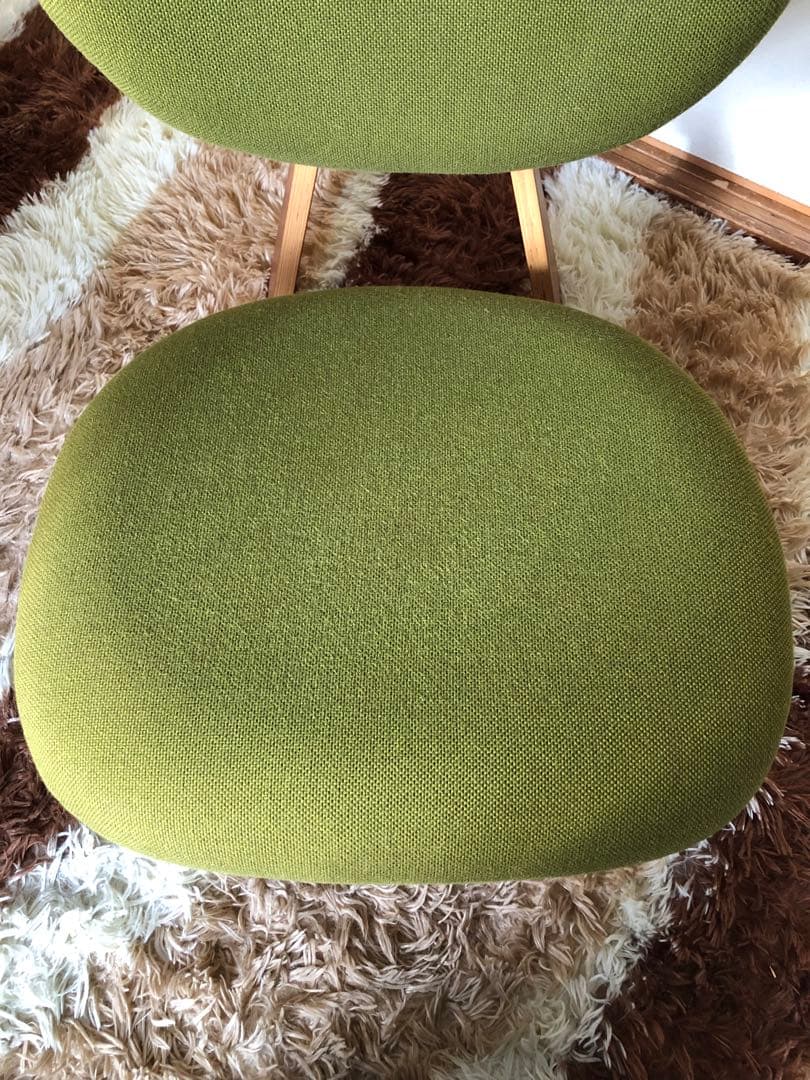 天童木工　低座イス　グリーン系③ 商品説明必読