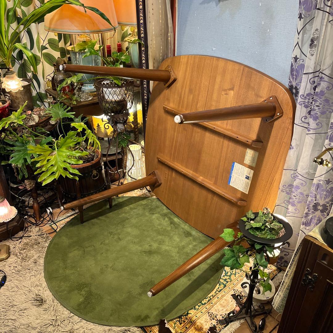 ヴィンテージ アッシュソリッド　ダイニングテーブル　丸テーブル