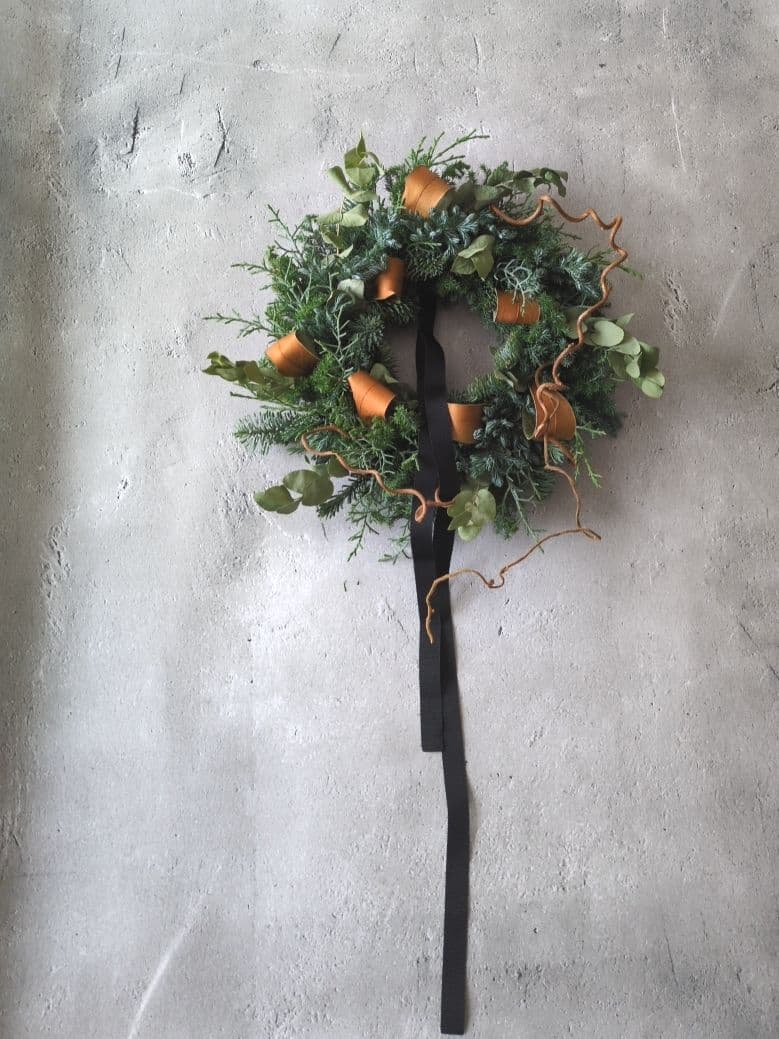 2025 Christmas 静かな森のクリスマスリース