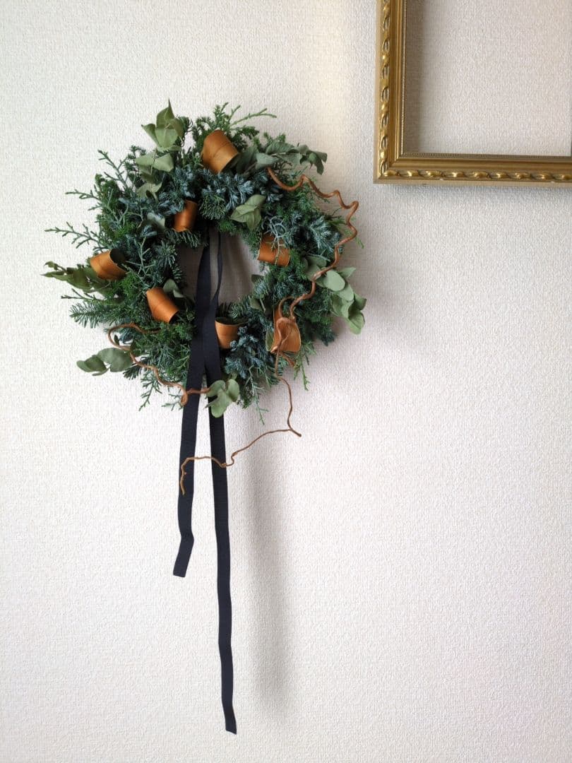 2025 Christmas 静かな森のクリスマスリース