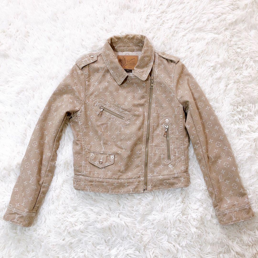 ルイヴィトン LOUISVUITTON デニムライダース ジャケット モノグラム