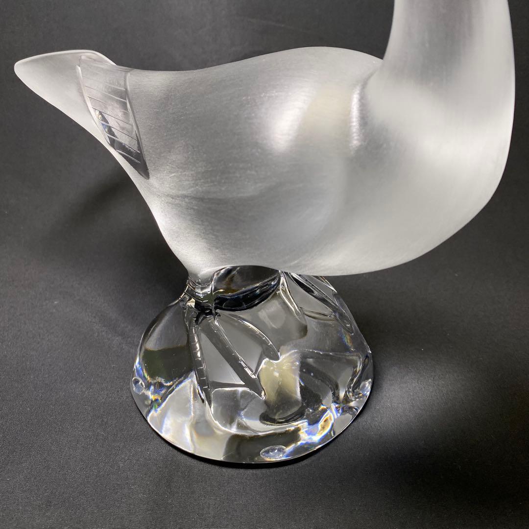 フランス　ラリック　クリスタル　ラージダック　アヒル　置物　オブジェ　美品