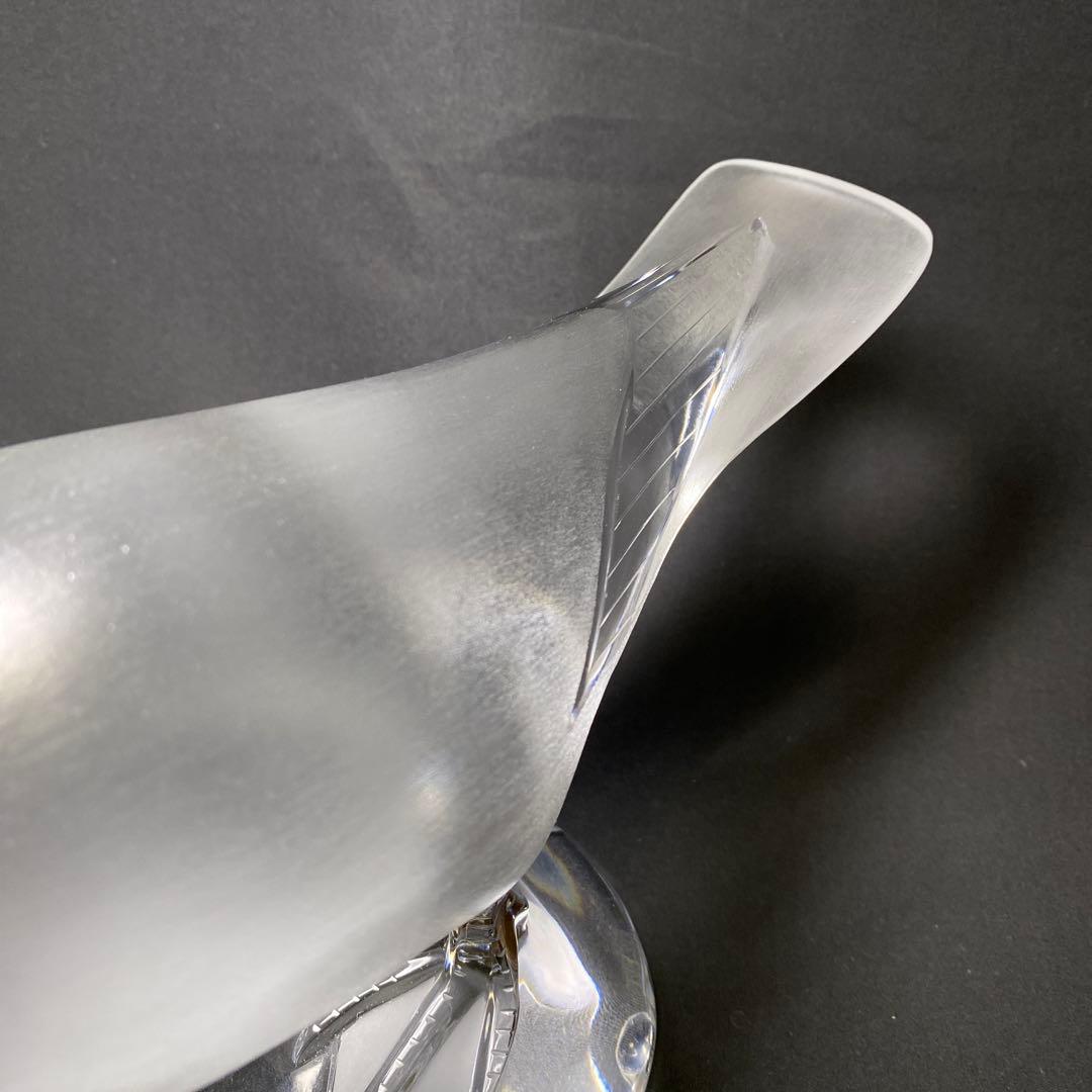 フランス　ラリック　クリスタル　ラージダック　アヒル　置物　オブジェ　美品