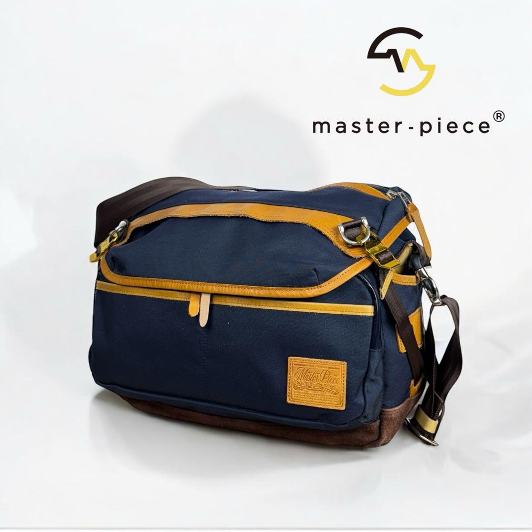 【美品】マスターピース　メッセンジャーバッグ　ショルダーバッグ　大容量
