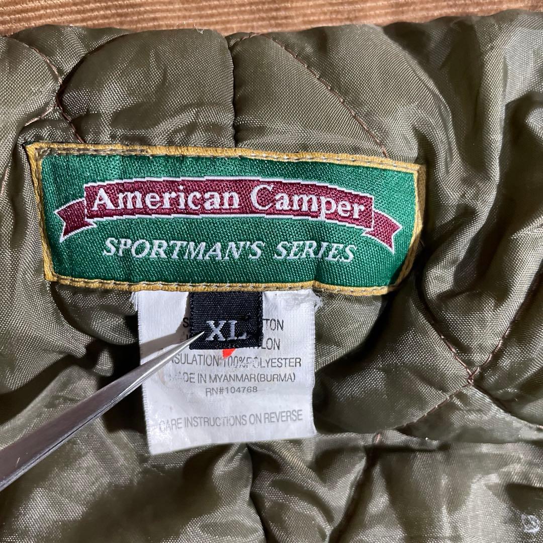 American Camperダック地デトロイトジャケット裏地キルティングXL