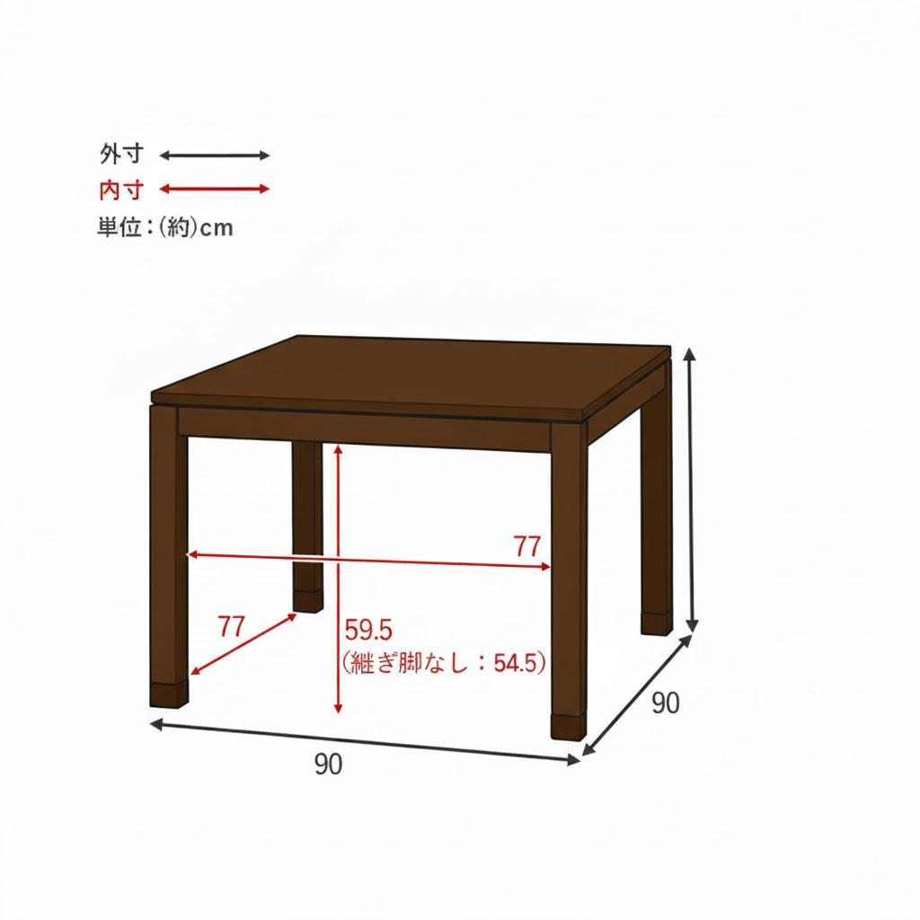 コタツ 天然木のぬくもり,多機能性を兼ね備えたダイニングこたつ ハイタイプ