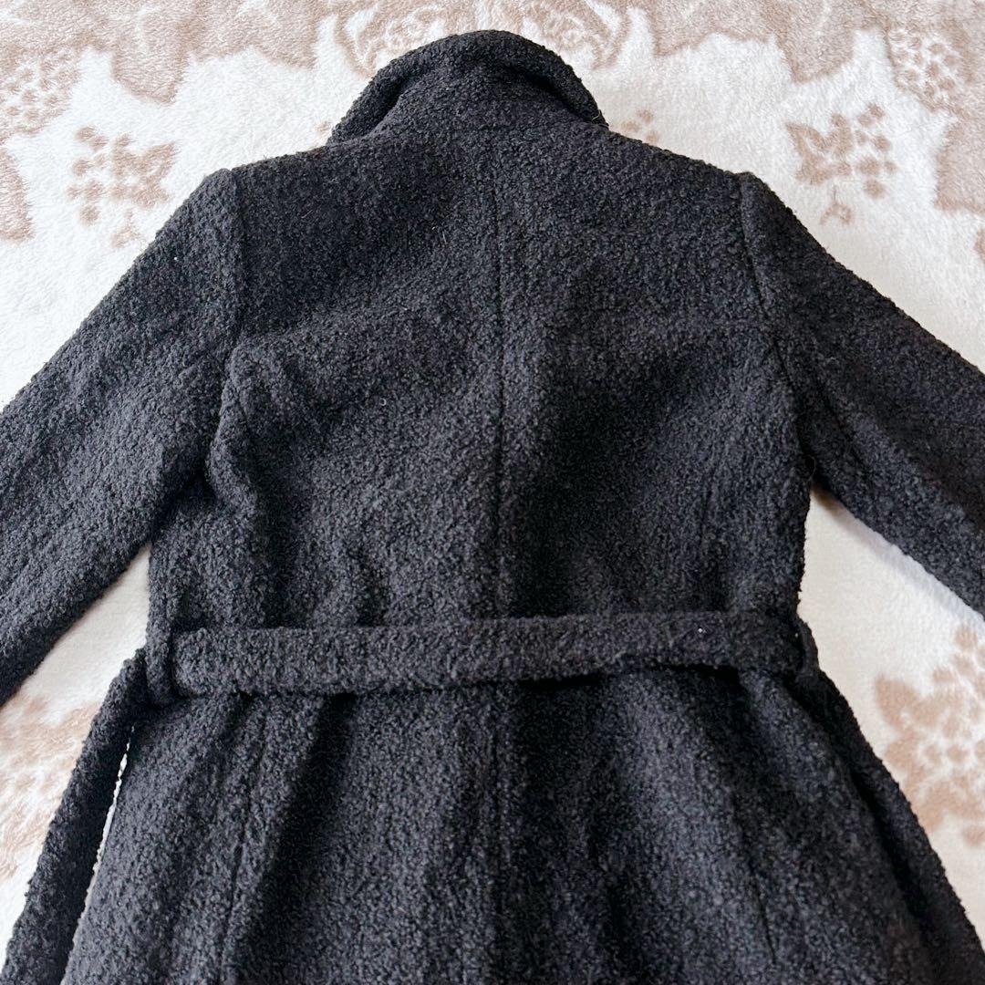 エンポリオアルマーニ ロング ボアコート ベルト テディベア ガウン 羽織り