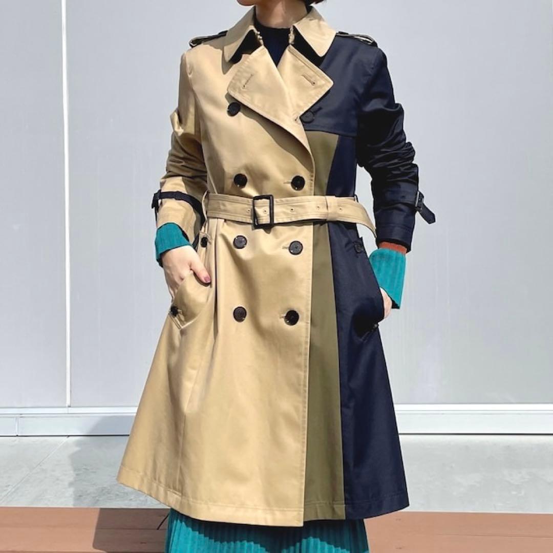 美品 LOVELESS ラブレス カラーブロック トレンチコート 平手友梨奈