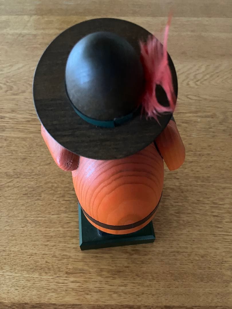 [レア]ドイツ　手作り木製オルゴール付きパイプ人形