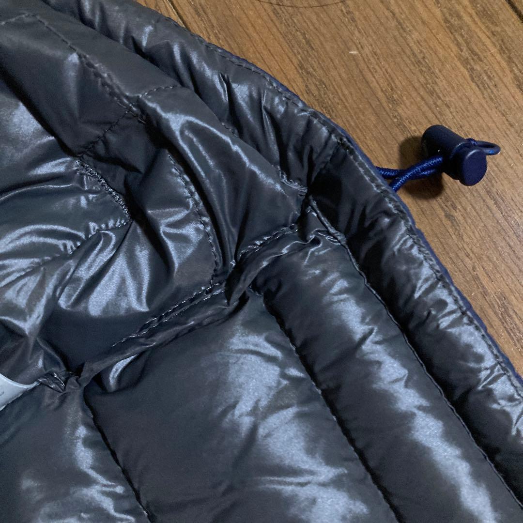 美品収納袋付きDANTON インナーダウン ベスト レディース クルーネック