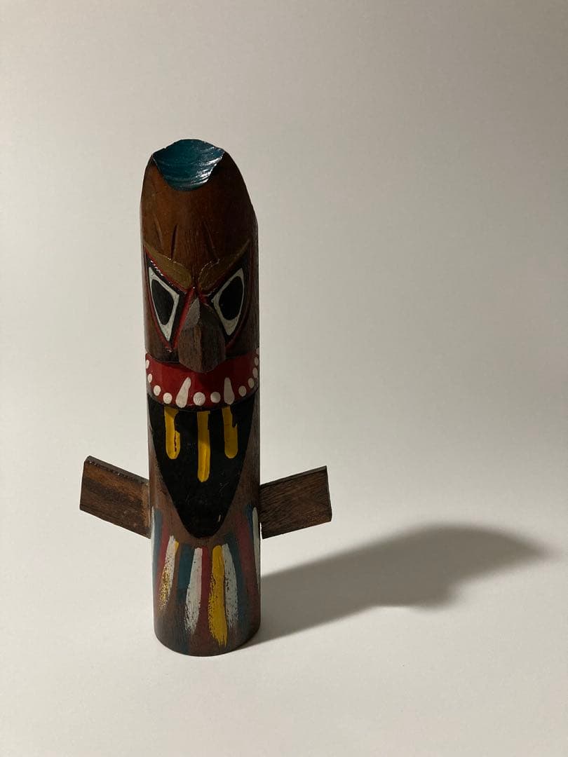 岡山県 蒜山高原 妖怪スイトン木彫りの置物