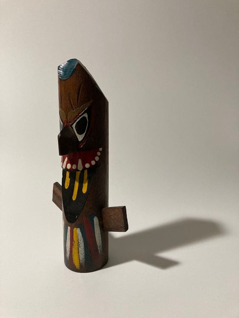 岡山県 蒜山高原 妖怪スイトン木彫りの置物