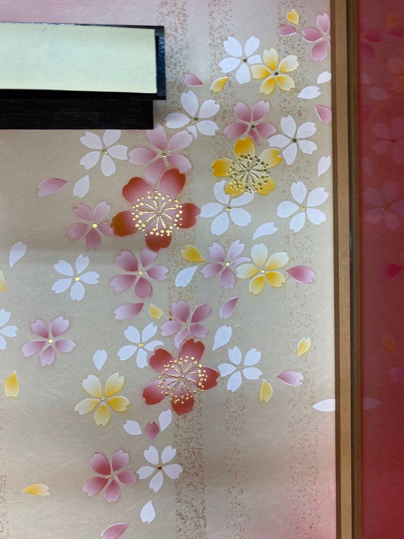 羽子板　振袖　ガラスケース１３号・サイズ間口約２９×奥行約２３×高さ約５５㎝