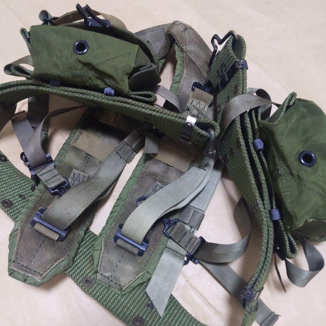 アメリカ陸軍M67装備 ベルト/サスペンダ― /マガジンポーチ 実物放出良品