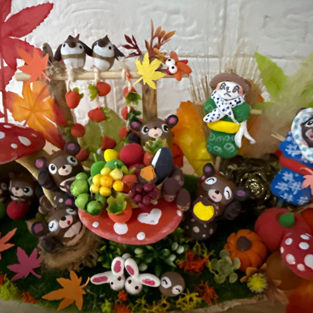 どんぐりアート♡秋のリバーシブルオブジェ＆キノコの森オブジェ♡