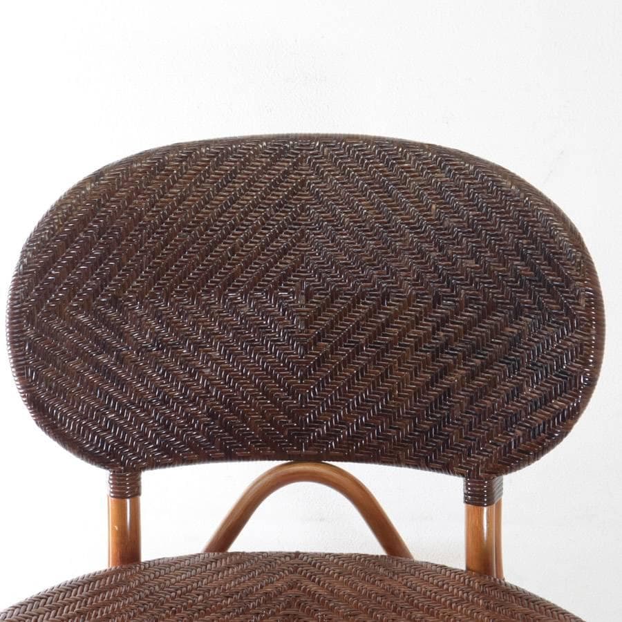 横浜 カザマ ビーンズチェア 椅子 老舗ラタン家具 座面高30cm 和室にも