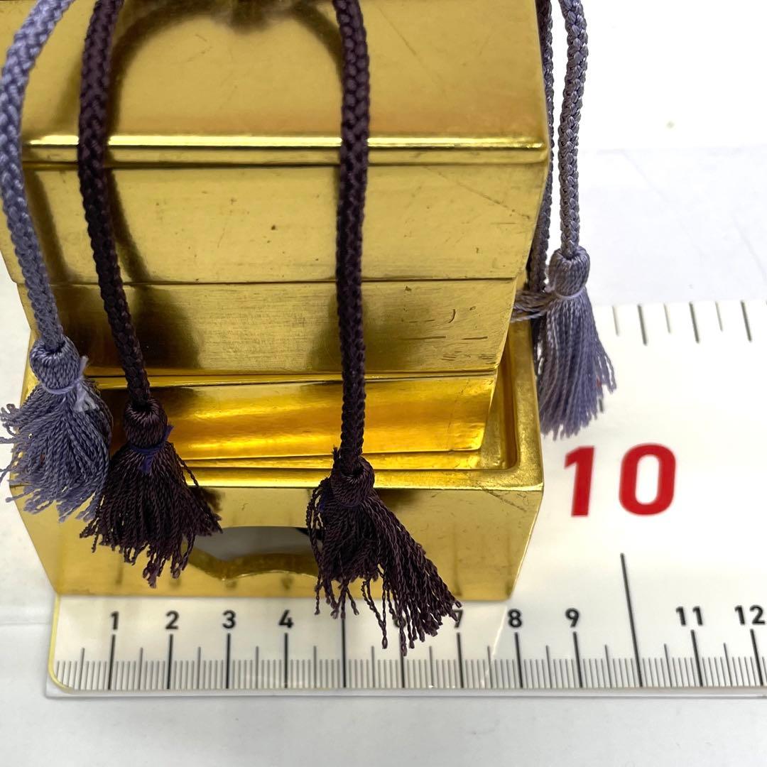 雛人形　桃の節句　本金箔押　ひな祭り飾り 道具セット　金色